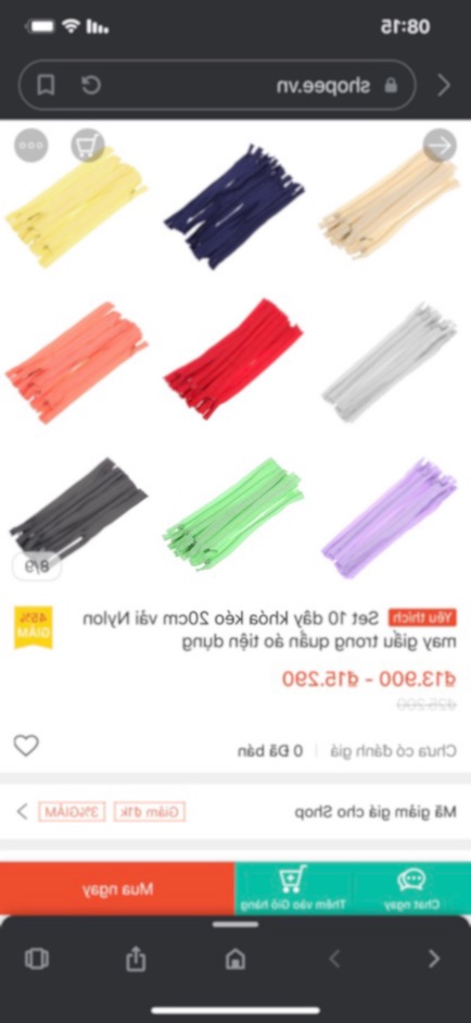Khoá kéo 60cm ,50cm các màu [NOON Fashion]