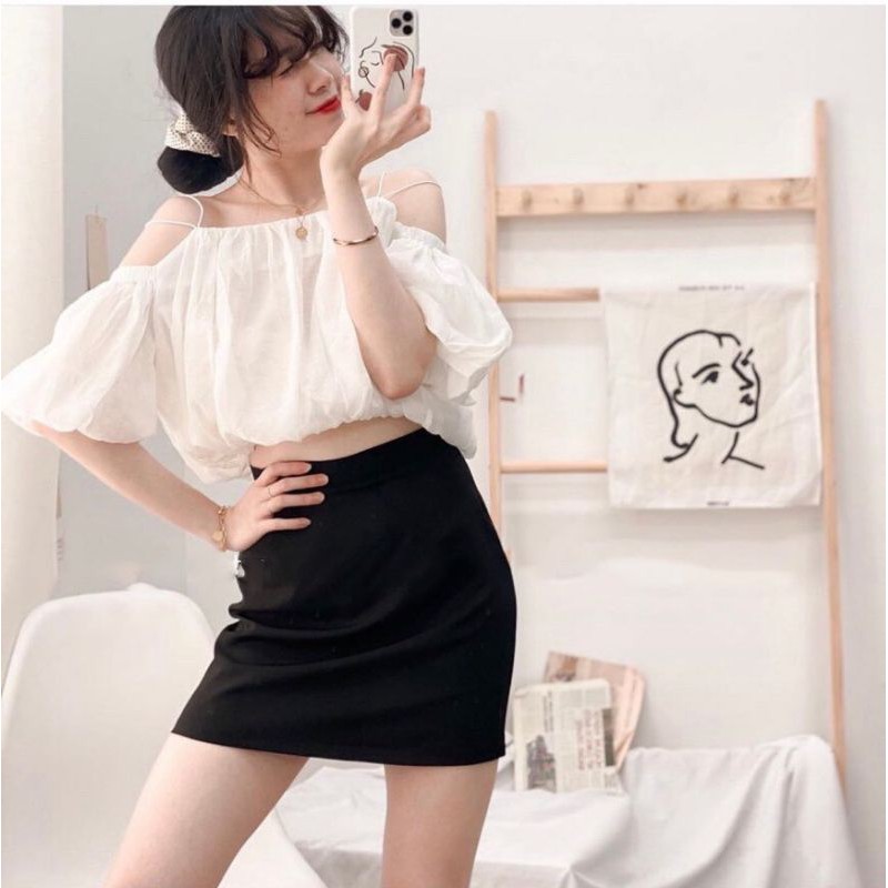 ÁO CROP HỞ VAIMã AK9