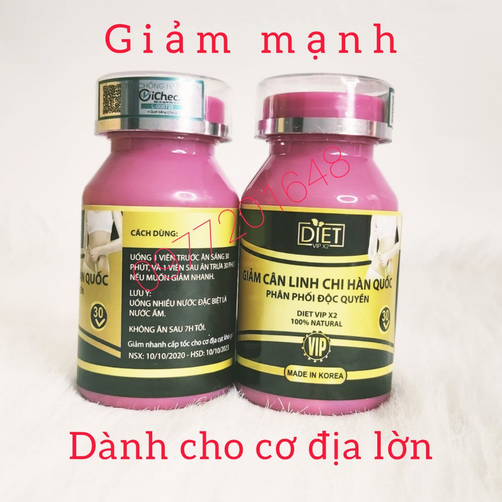 Giảm Cân Linh Chi Diet X2 - 30 Viên - Giảm Mạnh