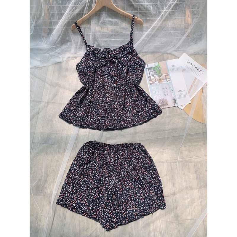 Bộ lụa bông viền bèo xinh | BigBuy360 - bigbuy360.vn