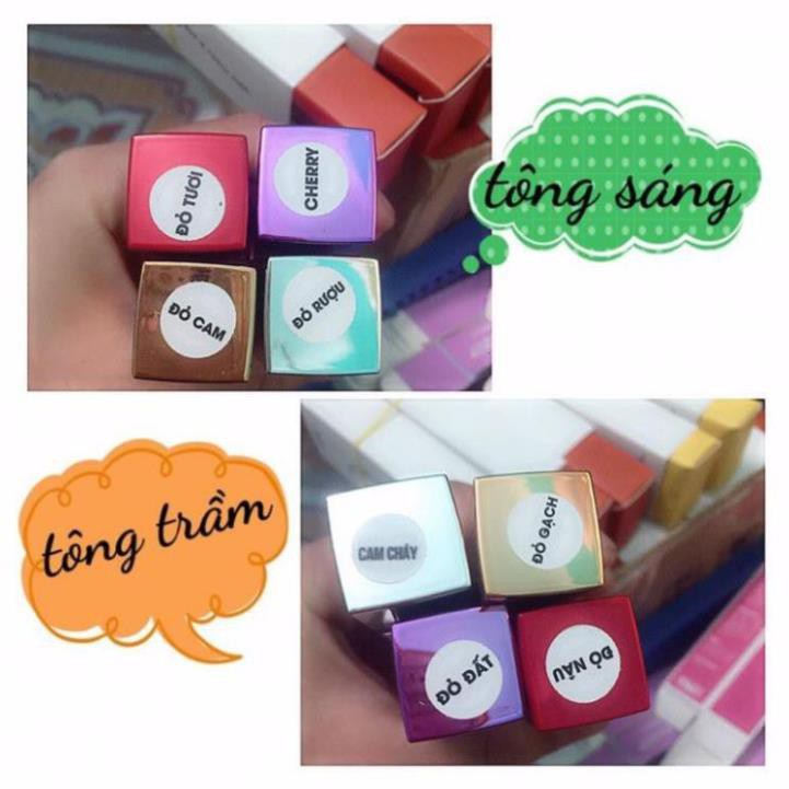 (Mua 2 tặng 1) Son nắp xanh HandMade lỳ đẹp ,mềm môi , kháng nước