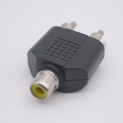 Đầu nối chuyển đổi âm thanh hình ảnh giắc RCA sang 2 RCA