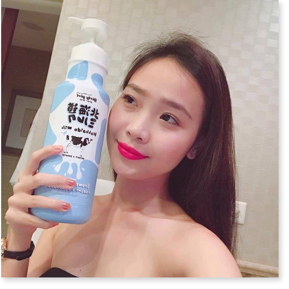[Mã chiết khấu giảm giá mỹ phẩm sỉ chính hãng] Sữa tắm trắng da Hokkaido Milk Whitening AHA Shower Cream