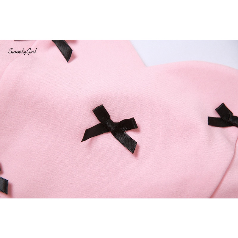 Áo Tank Top Hai Dây Dáng Ôm Màu Tương Phản Đính Nơ Thời Trang 2022 Cho Bạn Gái