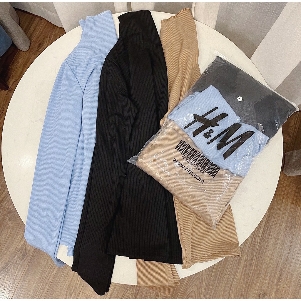 Set 3 Áo Len Tăm Cổ 3 Phân