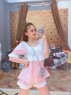 BỘ NGỦ TIỂU THƯ SIÊU XỊN QCCC (Sẵn hồng)