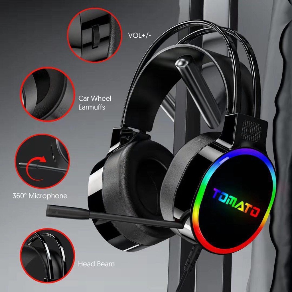 Tai nghe Gaming Tomato sk29 cổng 3.5 và usb 7.1 tai mẫu tai nghe quốc dân nghe nhạc chơi game - Bh 12 tháng