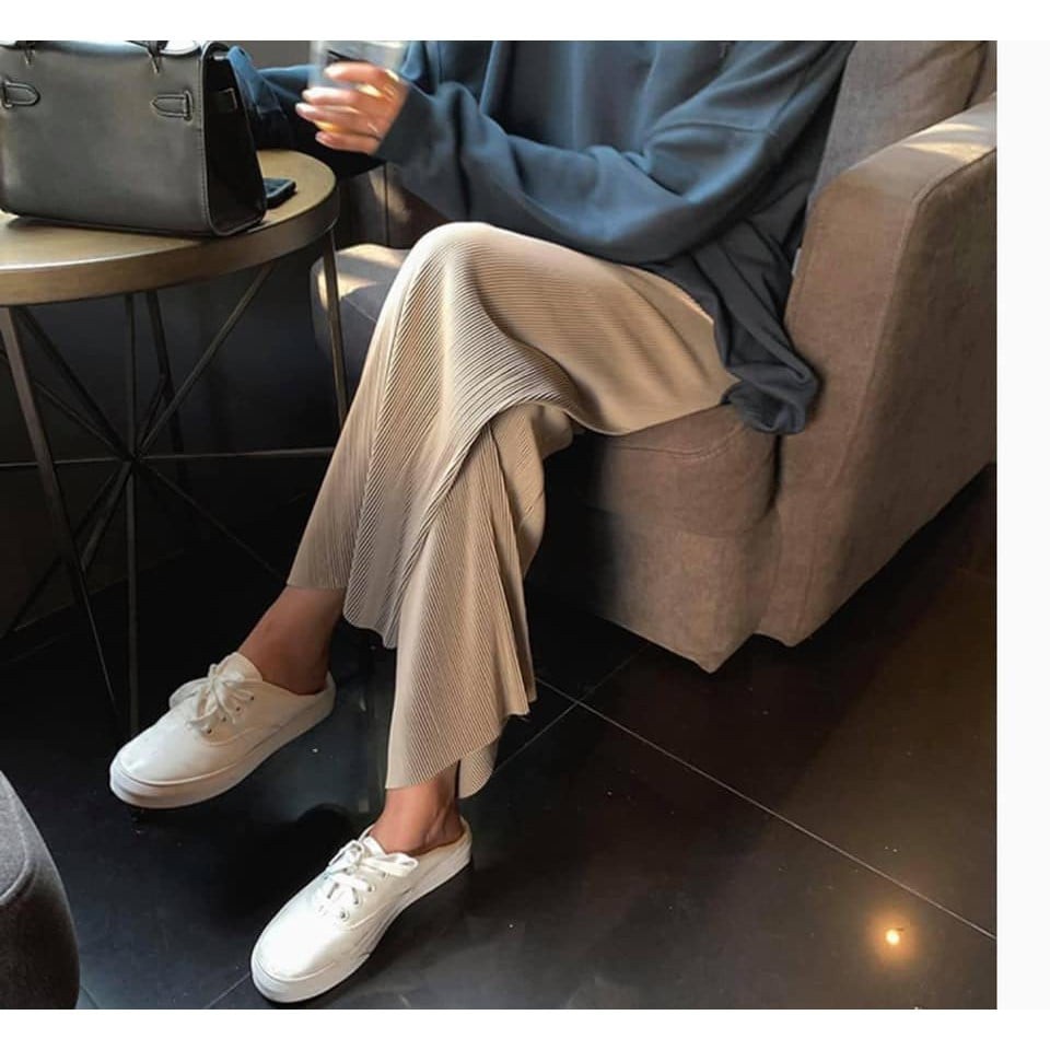 QUẦN THUN TĂM CAO CẤP SIÊU MÁT LẠNH, Quần Ống Suông cạp chun sọc gân siêu đẹp_tongkhotovan