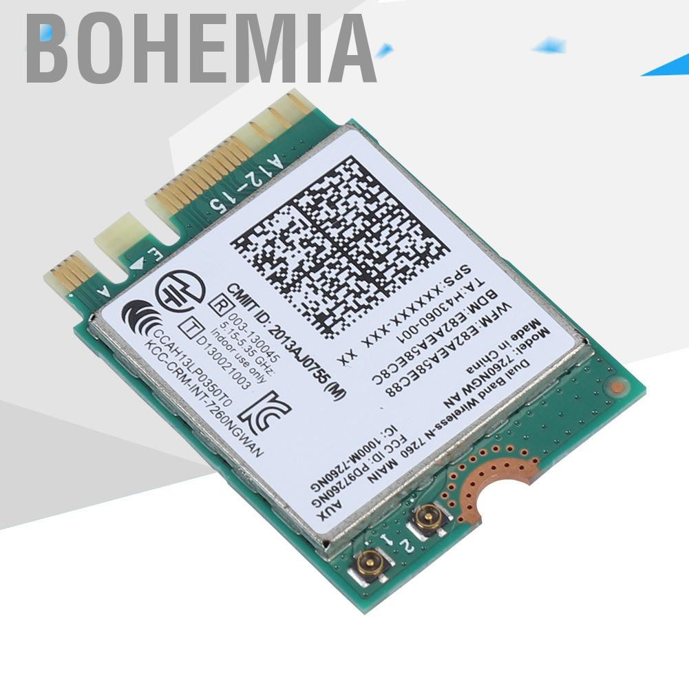 Card Wifi Không Dây 7260an 2.4g / 5g 4.0 Có Giao Diện Ngff M2 | BigBuy360 - bigbuy360.vn