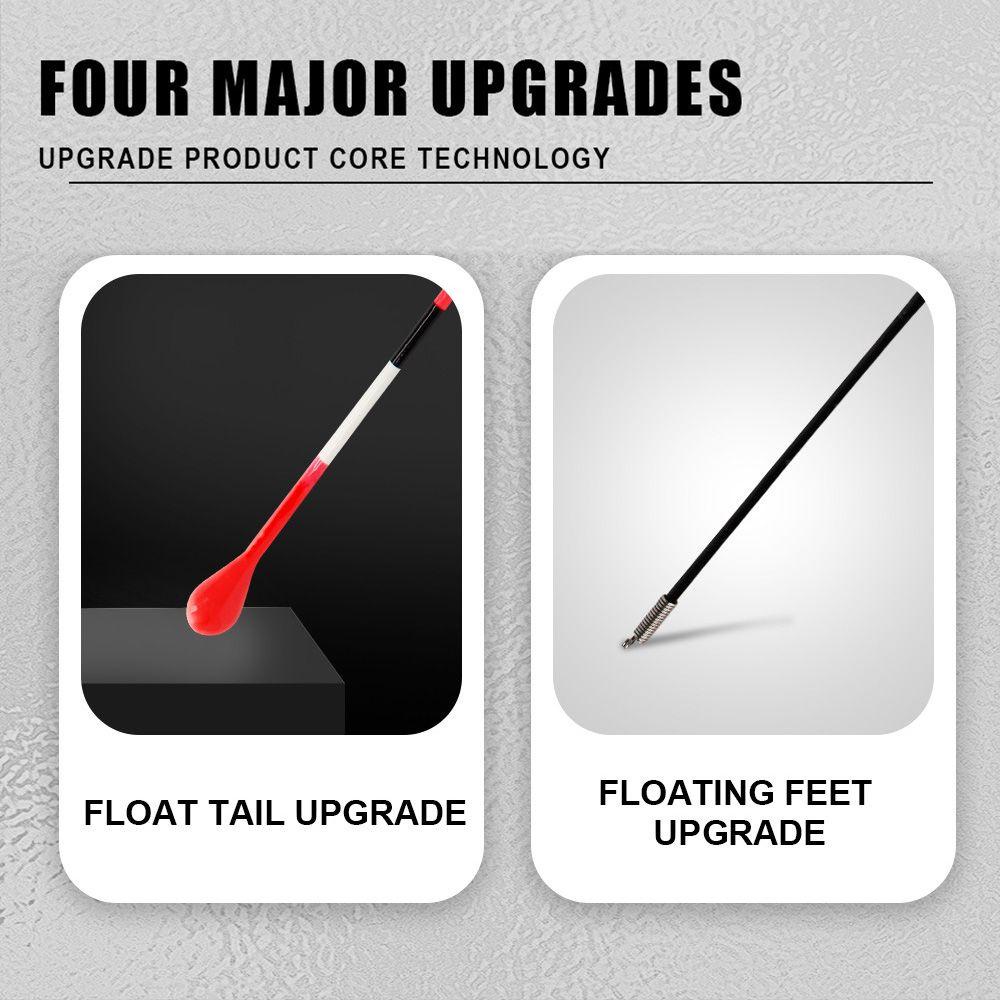 MUVAKO Set 5 Phao Câu Cá Bằng Gỗ Paulownia Chất Lượng Cao