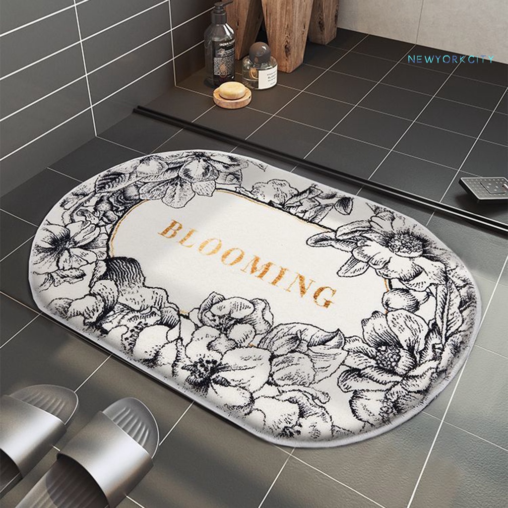 Thảm Chùi Chân Siêu Mềm Dày Dặn Chống Trượt Nhanh Khô Có Thể Giặt Sạch Dành Cho Phòng Tắm
