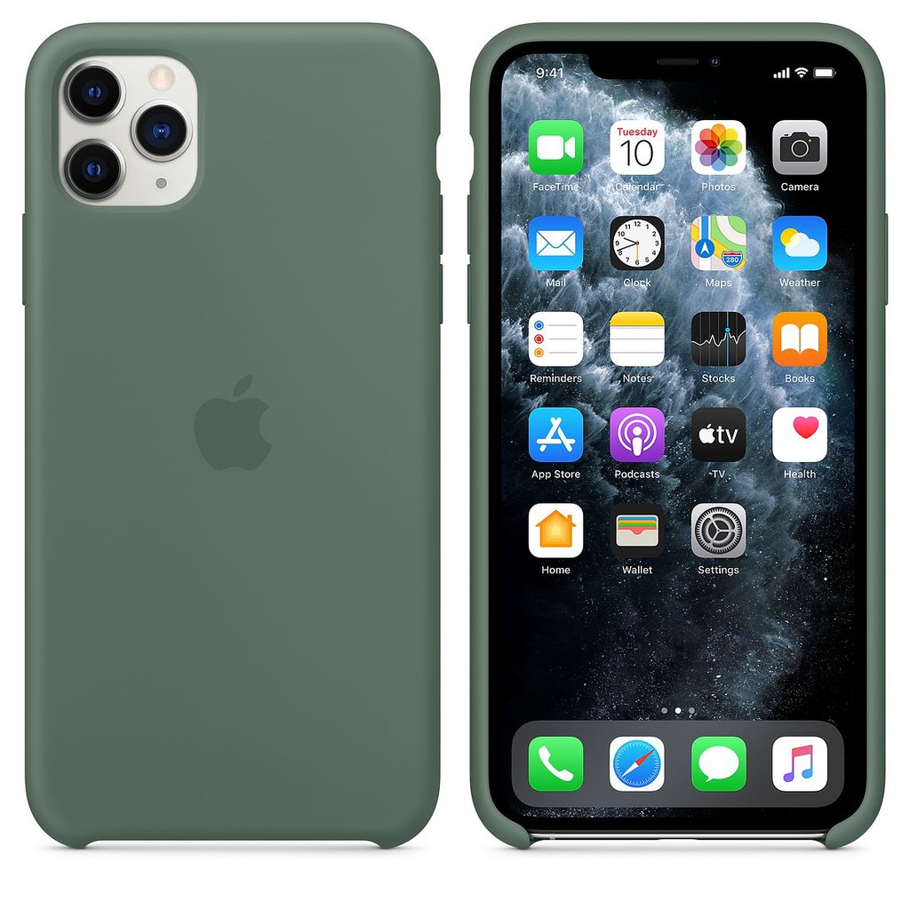 iPhone 11 Pro Max Silicone Case - Pine Green ( Chính hãng Apple ) Full Box