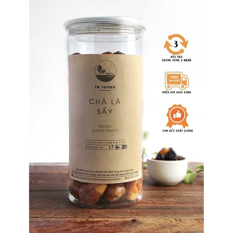500Gg Chà Là Sấy Khô Không Cành Nhập Khẩu Ngọt Vừa Cam Kết Hàng Chuẩn Hộp Pet