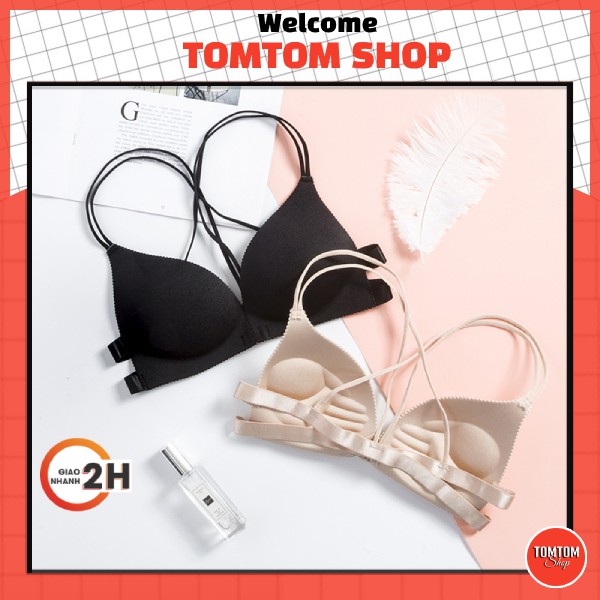 Áo Lót Nữ Đúc Su Đệm Mỏng Không Gọng Nâng Ngực Quai Mảnh AL11