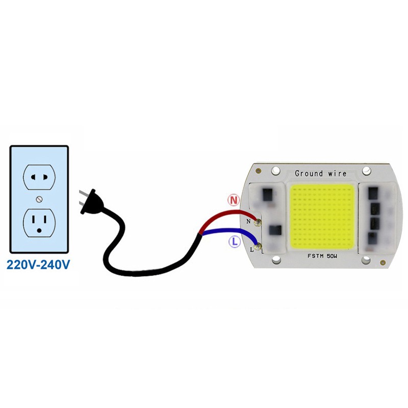 ✾Đèn LED 20W 30W 50W floodlight COB Chip 220V thông minh✾ activespace ✾