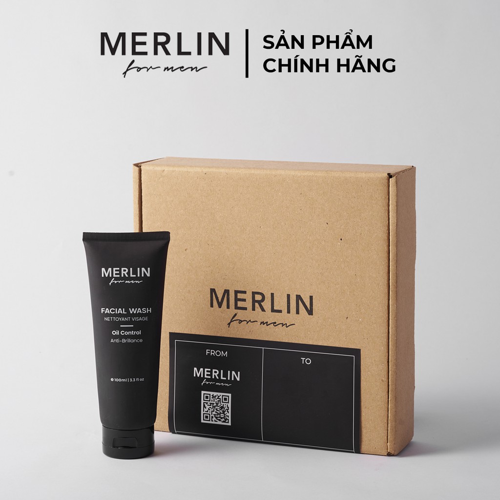 Merlin Facial Wash - Sữa Rửa Mặt Nam Cho Da Dầu 100ml | BigBuy360 - bigbuy360.vn