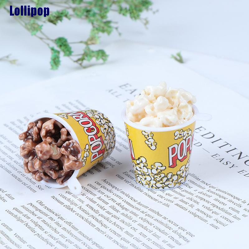 1 xô đựng bắp rang bơ tỉ lệ 1:6 trang trí nhà búp bê