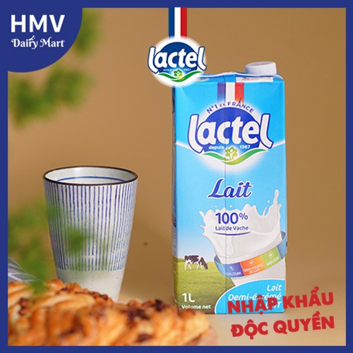 Sữa tươi tiệt trùng Lactel ít béo 1,5 Fat 1L, nhập khẩu