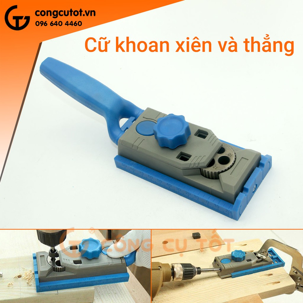 Cữ khoan xiên và khoan thẳng 6-12mm 10° chuyên làm nội thất tấm
