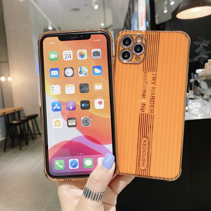 12D Straight Case For iPhone 11 Pro Max Soft Silicone Phone Case Cover iPhone 11 INS X XS Max XR Candy Color Fashion Casing