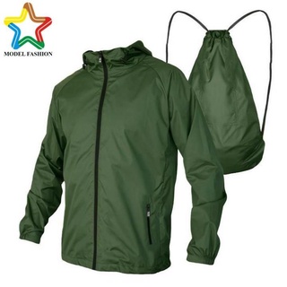 Áo khoác dù nhẹ 2 trong 1 chuyển đổi thành túi balo PHL BKD35