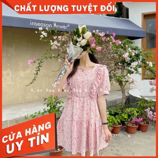 Đầm Nữ Hoa Nhí Chun Eo /hình thật