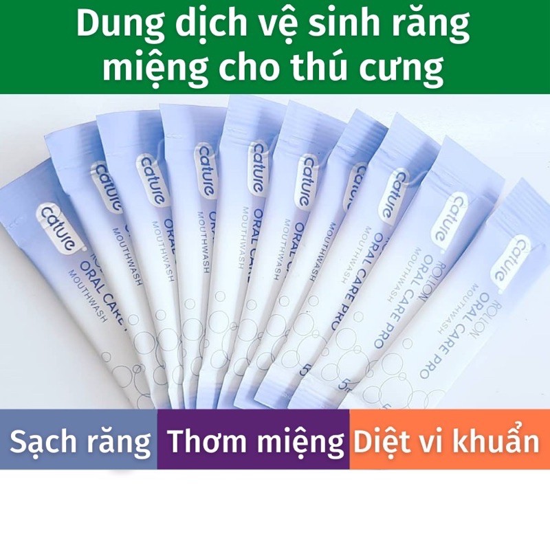 [1 Thanh 5ml] Nước Vệ Sinh Miệng Chó Mèo- Cature Rollon Oral Care Pro MOUTHWASH