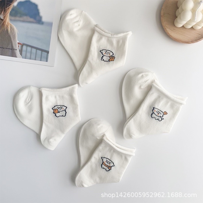 CÓ SẴN - tất cổ cao hoạt hình họa tiết gấu