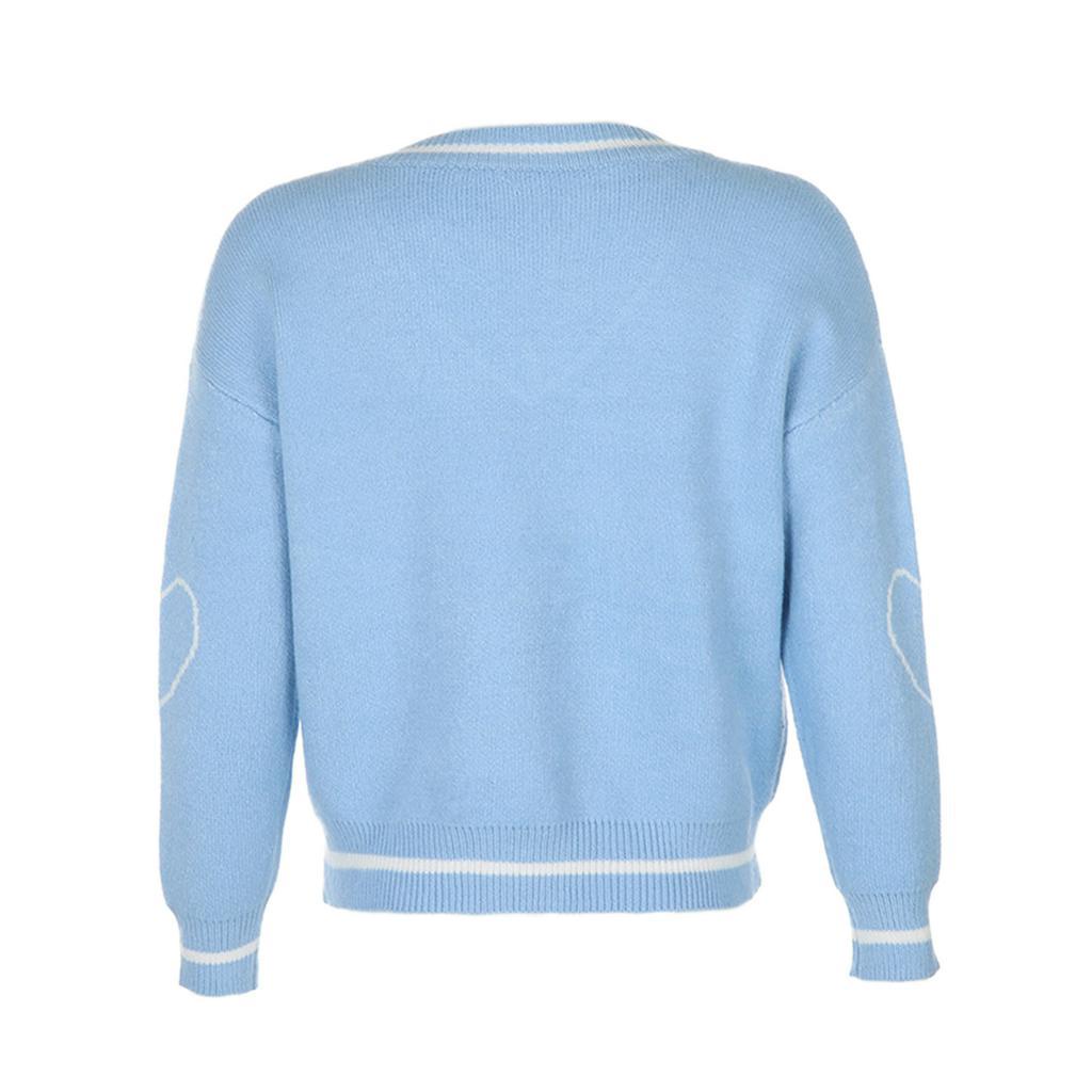 Áo Sweater Nữ Tay Dài Cổ Chữ V Thời Trang