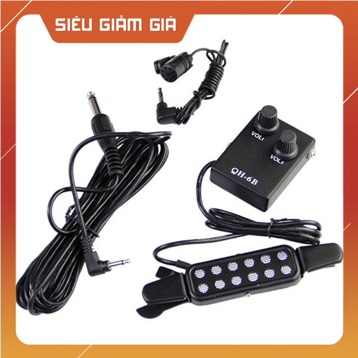 Pickup Đàn Guitar QH6B Giúp Kết Nối Guitar Với Dàn Âm Thanh, Dùng Thu Âm Và Biểu Diễn