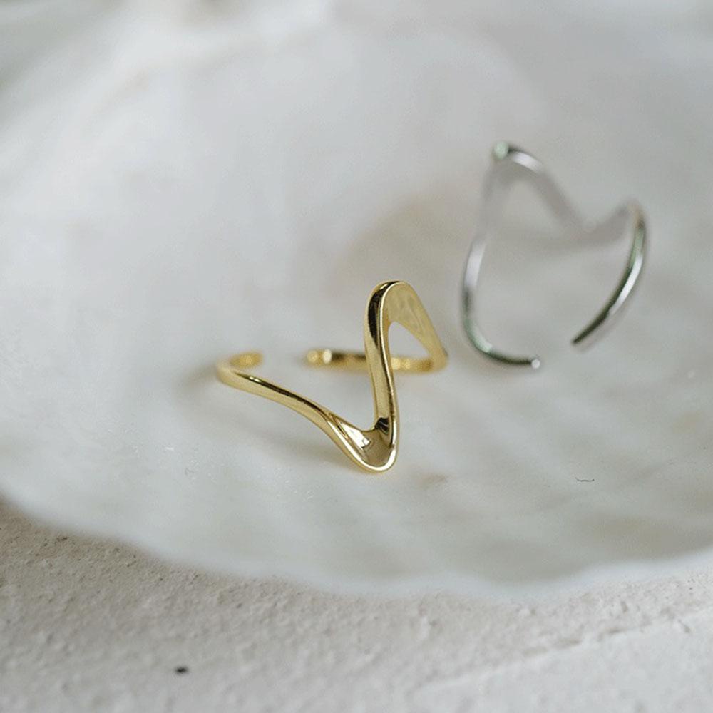 VANES1 Nhẫn Đeo Ngón Tay Mỏng Trơn Mịn Thanh Lịch Cho Nữ