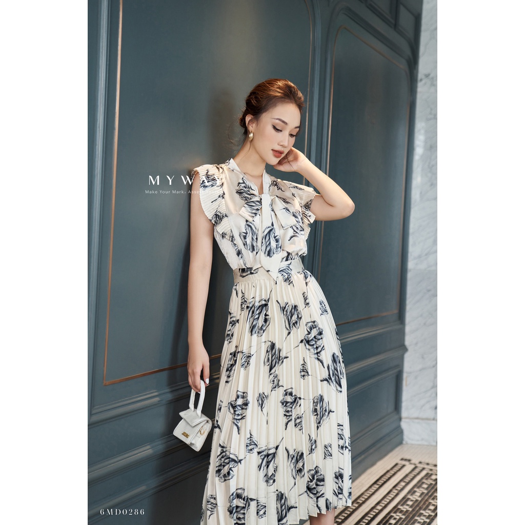 Đầm Hè Nữ Đi Chơi MY WAY Dáng Xòe Tay Cánh Tiên Sang Trọng 6MD0286