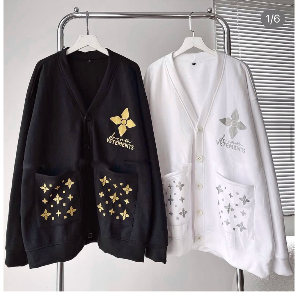 Áo Khoác Cardigan VETEMEMTS Form Rộng Unisex