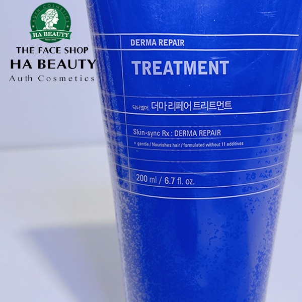 Kem ủ tóc phục hồi tóc giảm rụng tóc dưỡng tóc mềm mượt Hàn Quốc The Face Shop Dr Belmeur Derma Repair Treatment 200ml