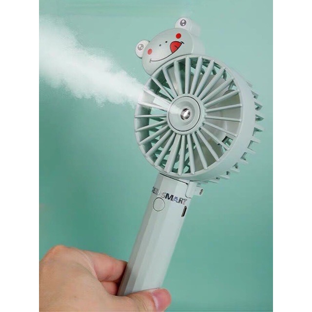 QUẠT PHUN SƯƠNG CẦM TAY ĐỂ BÀN - Quạt Mini Tích Điện Phun Sương Hơi Nước Tạo Ẩm 800mAH - Hàng Cao Cấp Chất Lượng | BigBuy360 - bigbuy360.vn