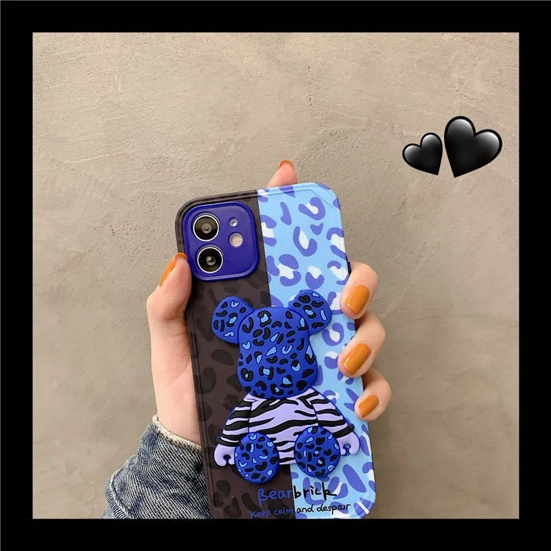 Ốp Điện Thoại Silicone In Hình Gấu Cho IPhone 12 Pro Max 12 11 Pro Max X Xs XR 78 Plus