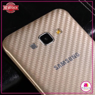 Bộ 3 miếng dán mặt lưng sam sung j7(2016),J710 carbon 3D
