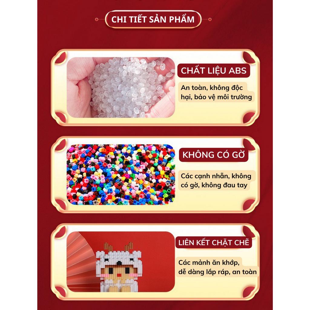 Bộ Đồ Chơi Mô Hình Lắp Ráp 12 Con Giáp Xếp Hình 3D Sáng Tạo Động Vật Đáng Yêu LG12 (12 hộp)