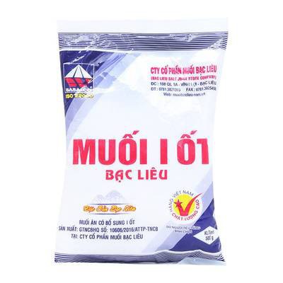 Muối iot Bạc Liêu gói 500g - yenthu