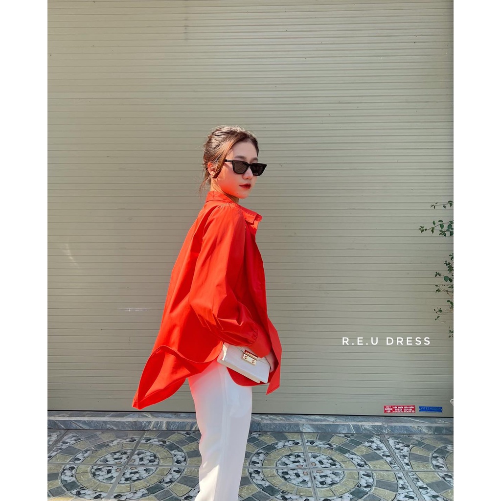 [Mã SKAMFSW175 giảm 10K đơn 50K] Áo sơ mi thô đuôi tôm - Màu trơn | BigBuy360 - bigbuy360.vn