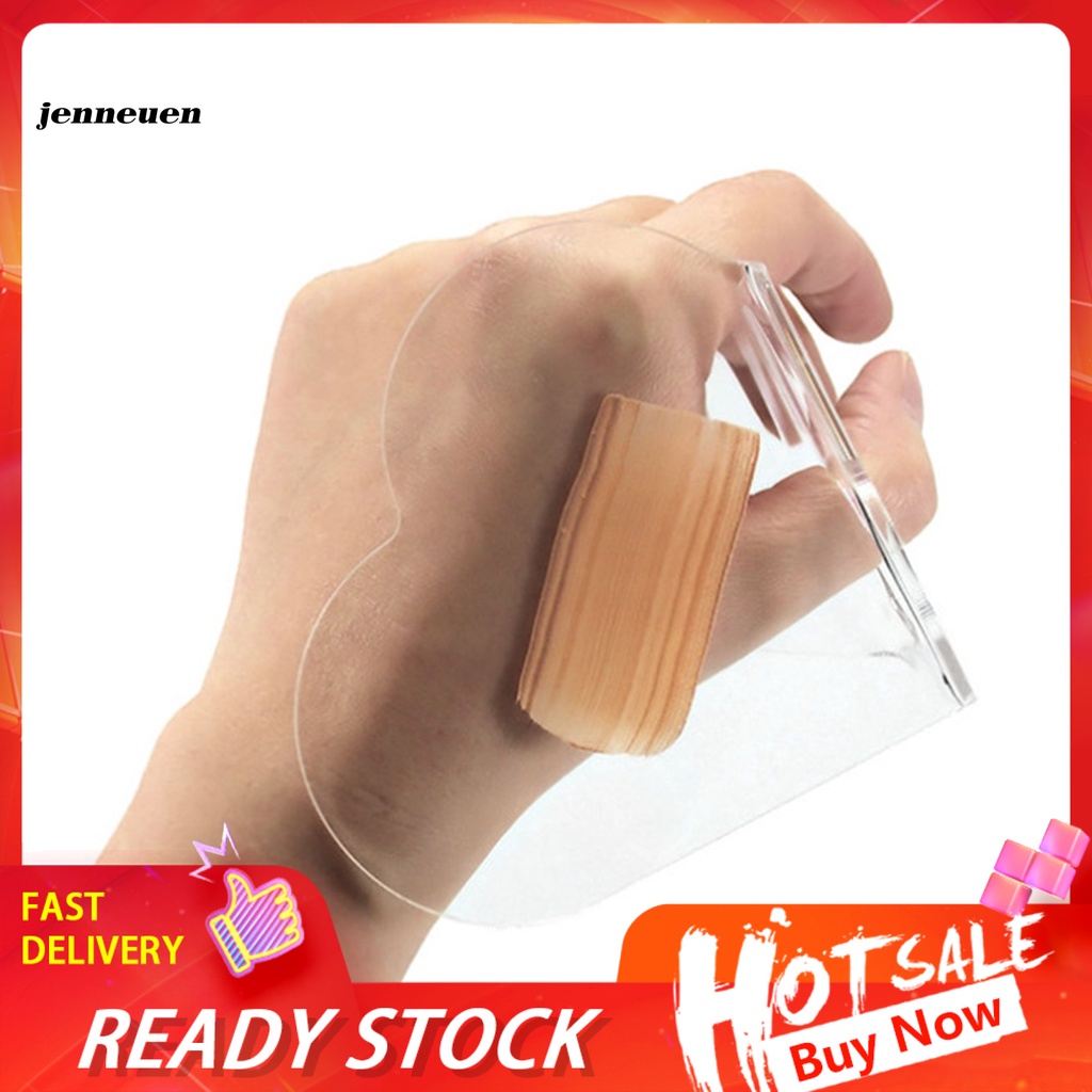 [Hàng mới về] Bảng trộn màu gel sơn móng tay bằng acrylic trong suốt mini nhỏ gọn cho trang điểm làm đẹp