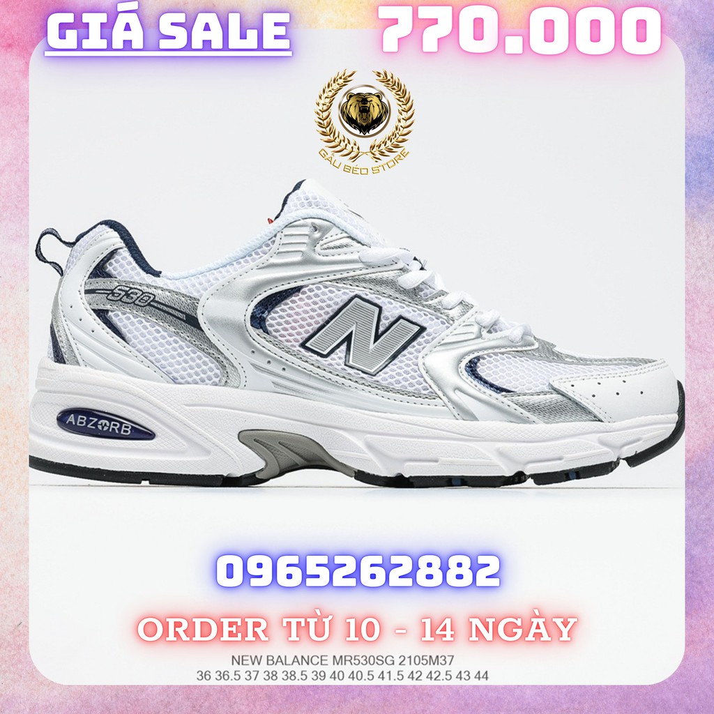 Order 1-2 Tuần + Freeship Giày Outlet Store Sneaker _New Balance MR530 MSP: 2105M375 gaubeostore.shop