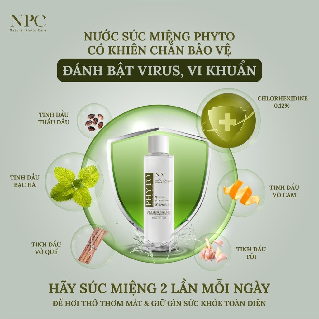 nước xúc miệng thảo dược phyto