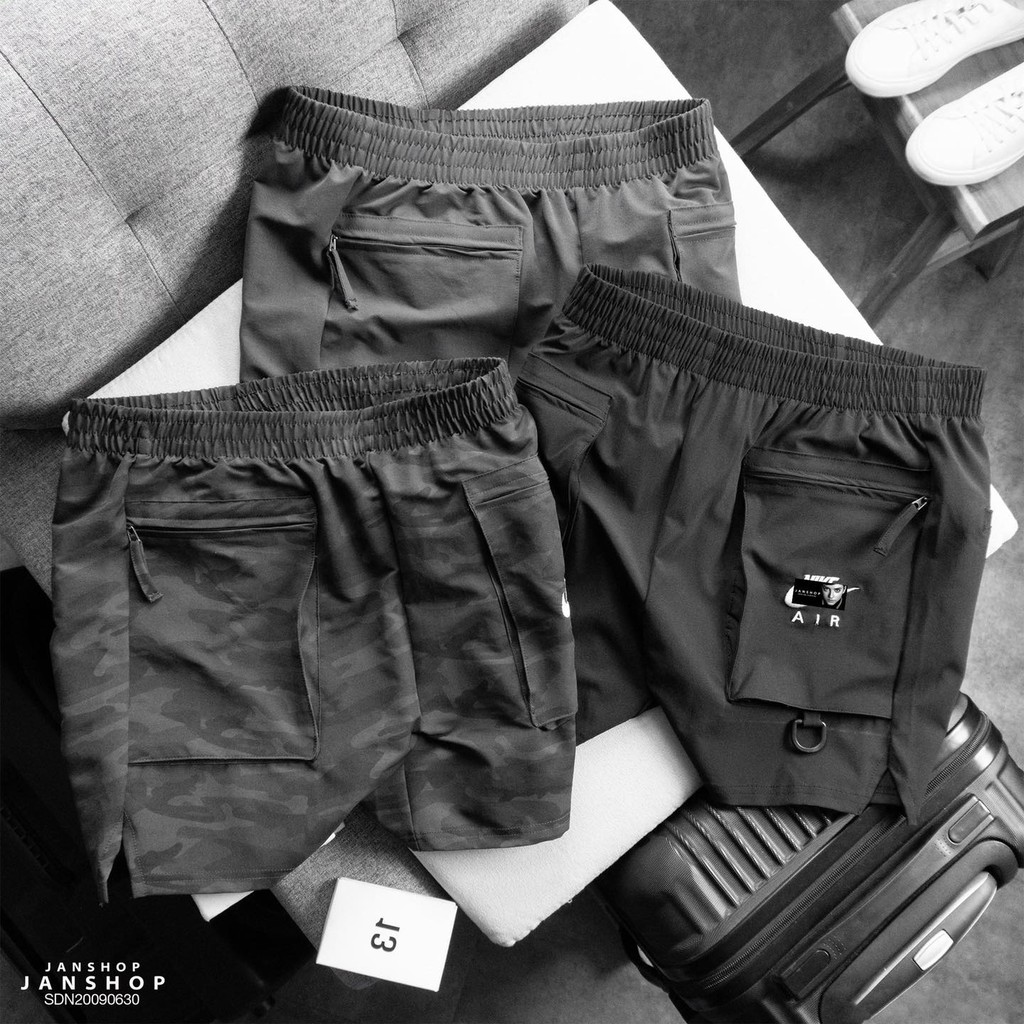 Quần short thể thao nam vải dù NK JANSHOP