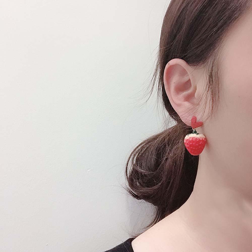 Khuyên Tai Lủng Lẳng Hình Trái Tim Đơn Giản Dễ Thương Hợp Thời Trang Cho