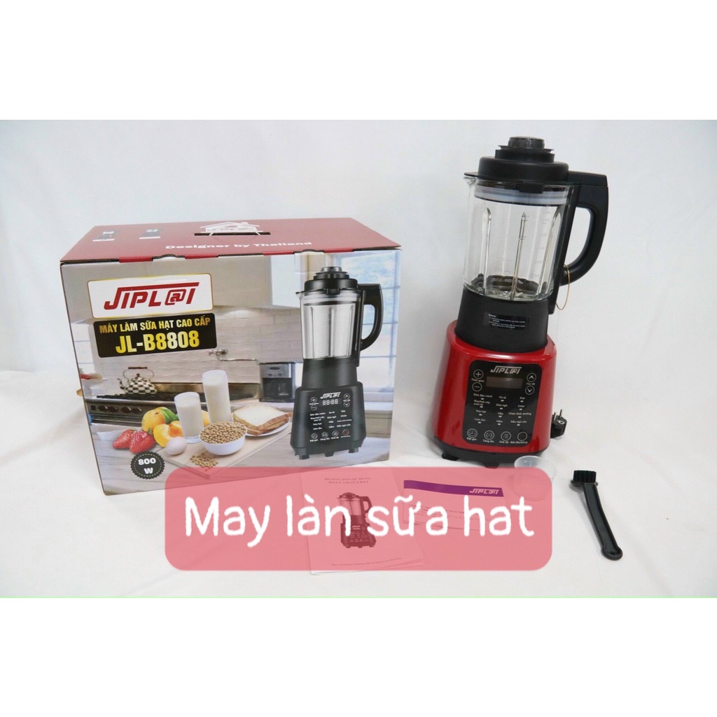 Máy xay sữa hạt 800W JIPLAI JL-B8808 làm sữa đậu nành, sữa ngô, nấu ngũ cốc, cháo dinh dưỡng, xay hạt - Kila