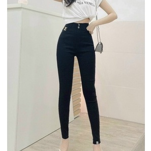 Quần legging 2 nút đính logo l v sang chảnh kèm hộp l