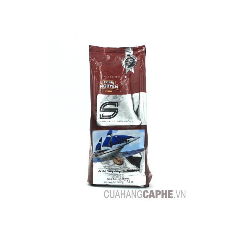 Cà phê Rang xay loại  S chinh phục Trung Nguyên- Gói 500 gram .