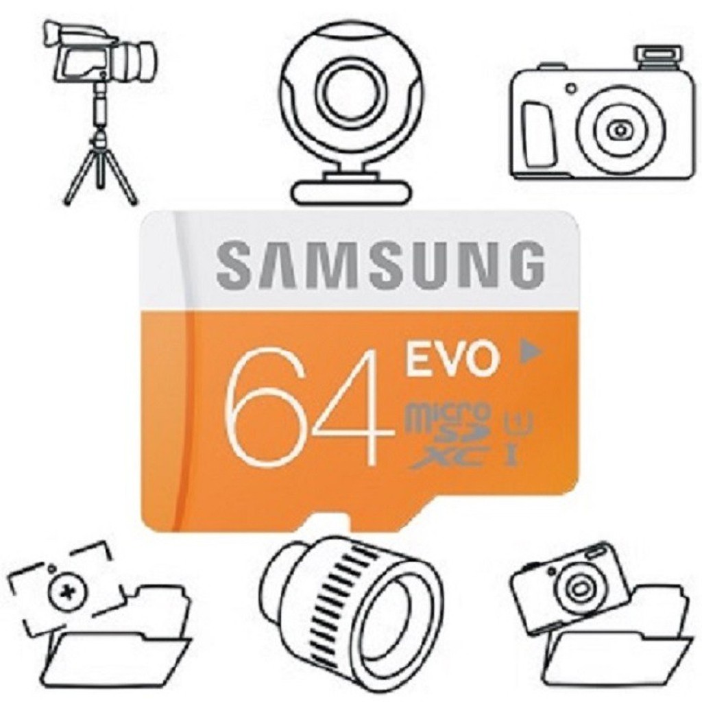 Thẻ Nhớ Micro SD Samsung Evo Plus 64GB Class 10 - 100MB/s (Kèm Adapter) - Bảo hành 5 Năm