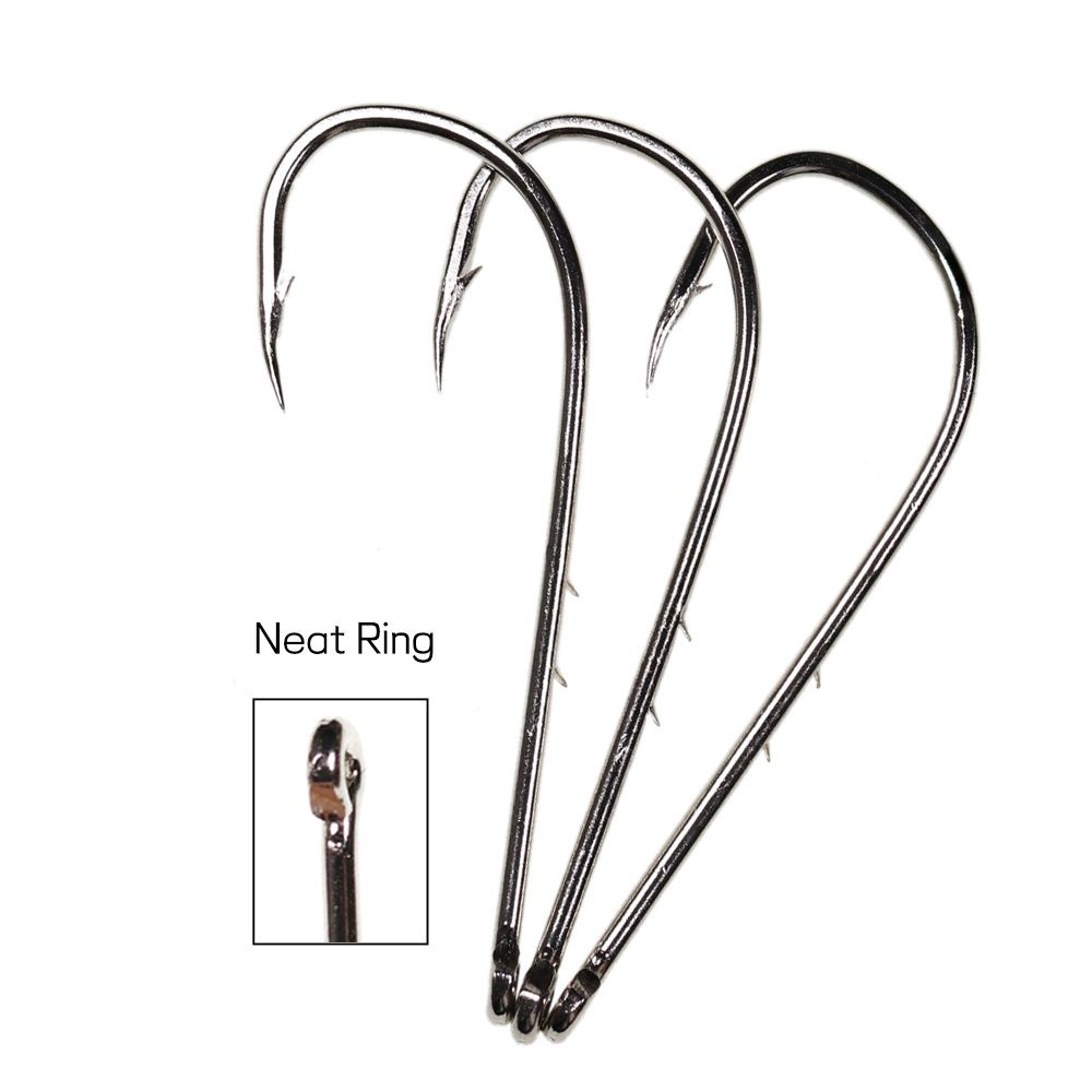 Hộp 50 lưỡi câu cá bằng thép carbon màu đen chuyên nghiệp